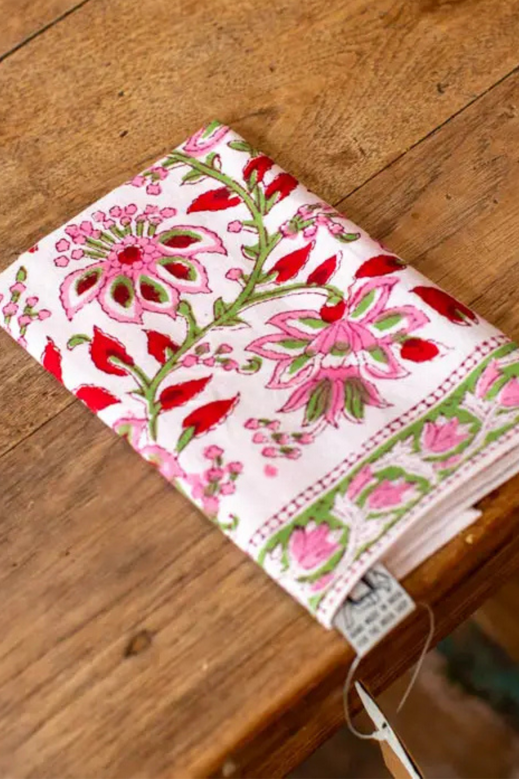 Block print tablecloth