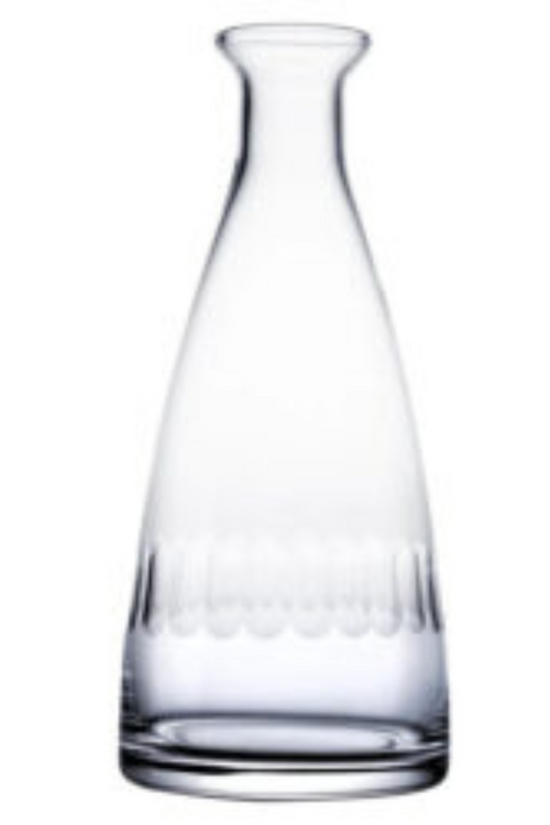 A Crystal Table Carafe with Lens Design