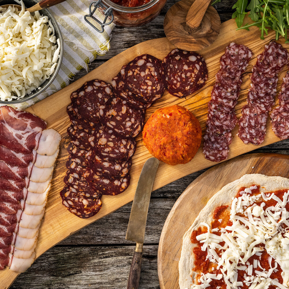 Pizza Toppings Charcuterie Platter