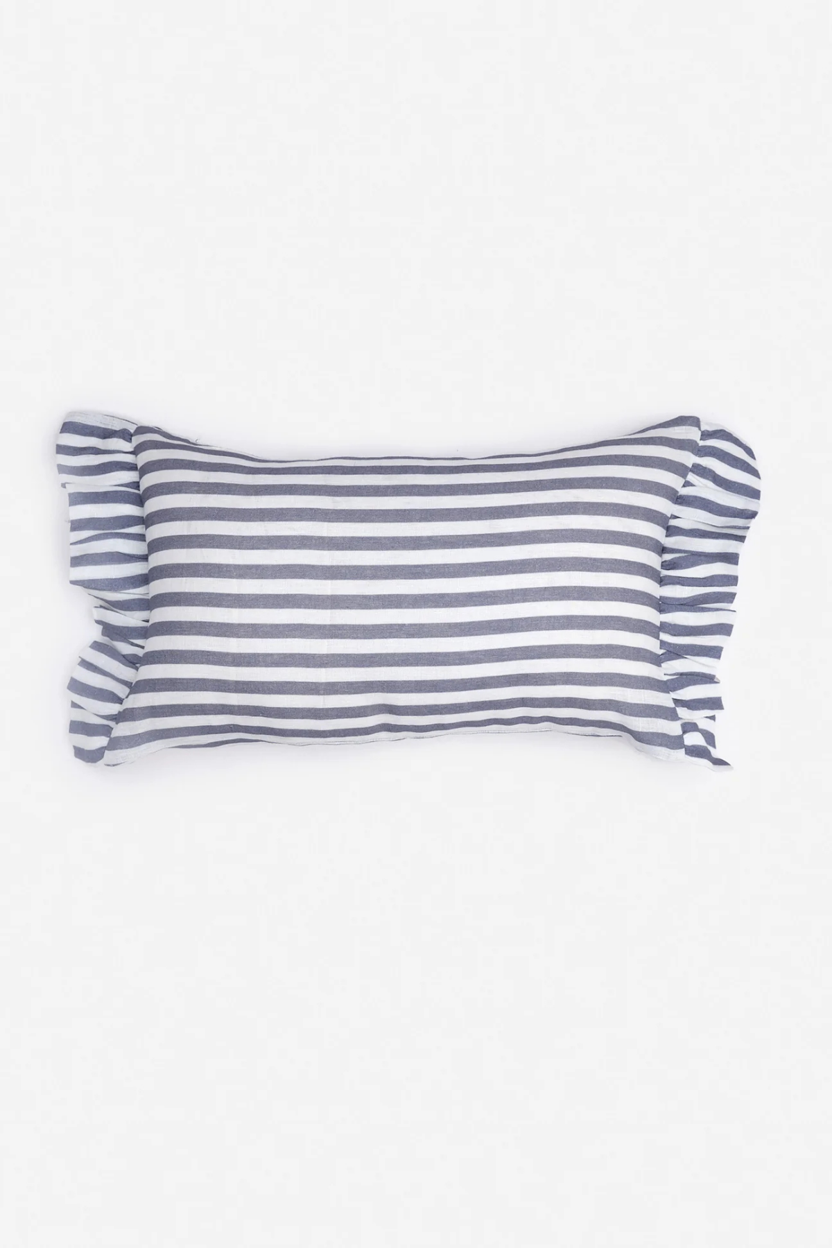 COMING SOON - Amuse La Bouche Folkstone Blue Candy Stripe Rectangle Cushion Cover