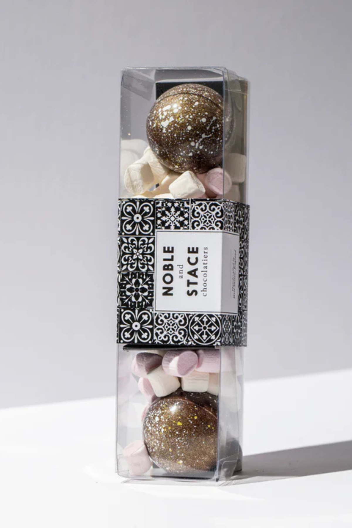 Noble and Stace 3 Hot Chocolate Bombes with Mini Mallows