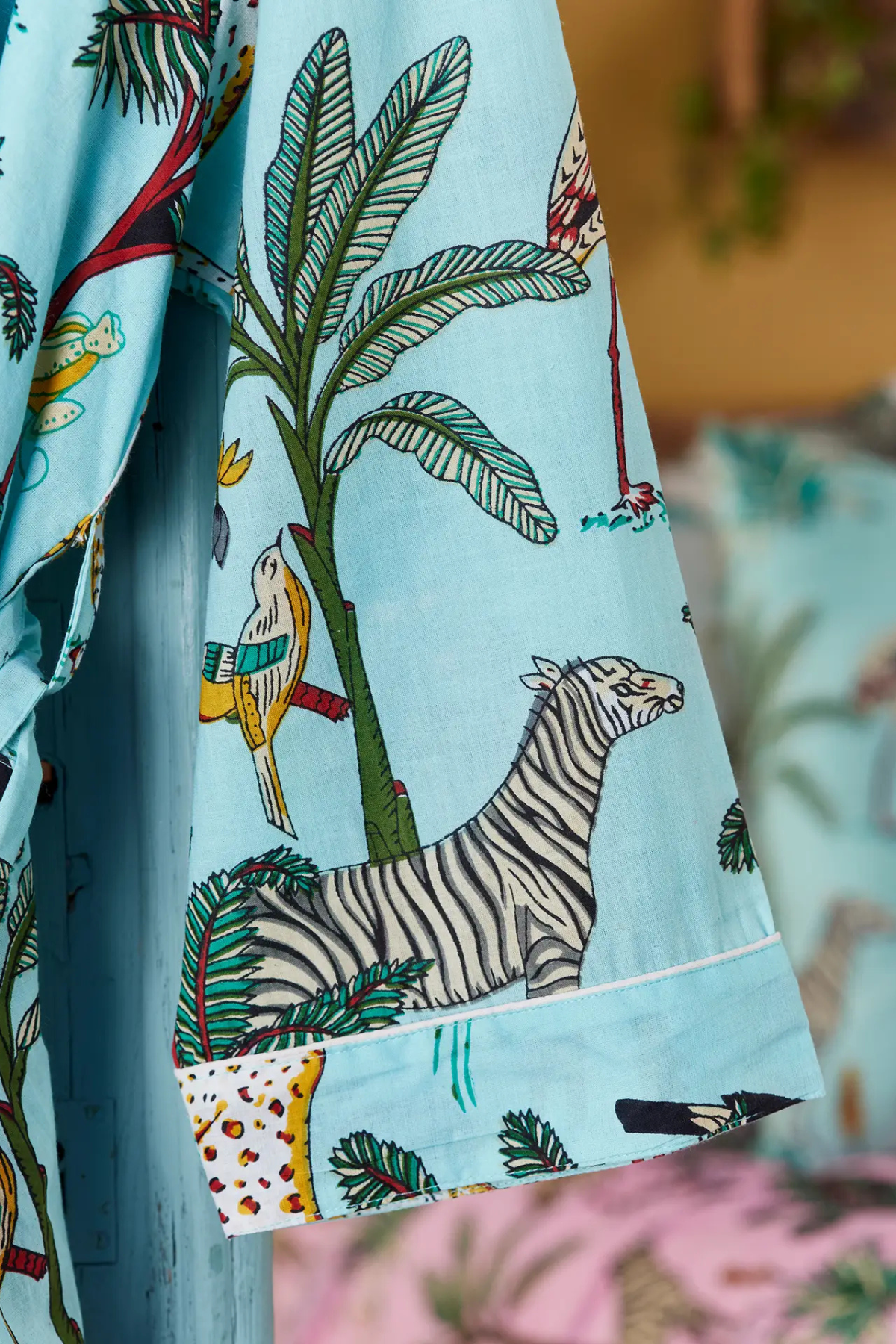 Jungle Print Cotton Robe