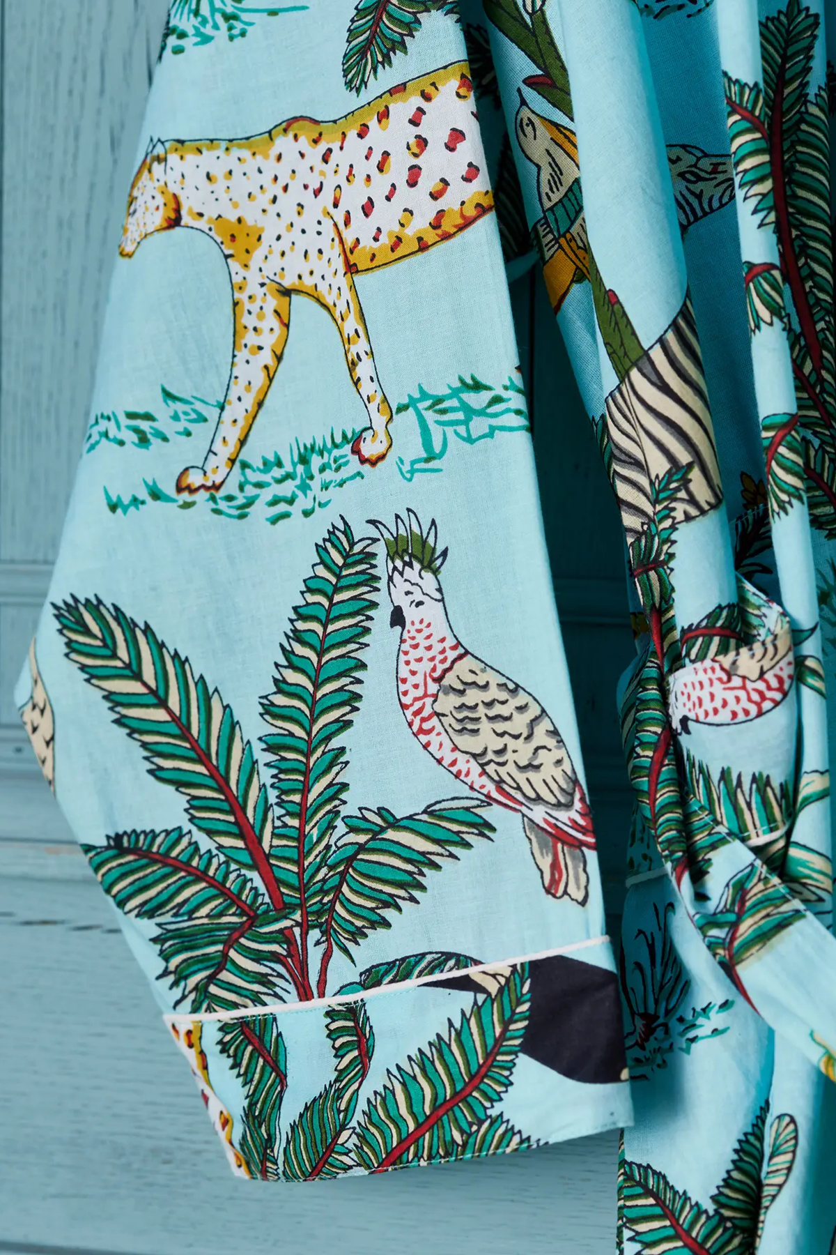 Jungle Print Cotton Robe