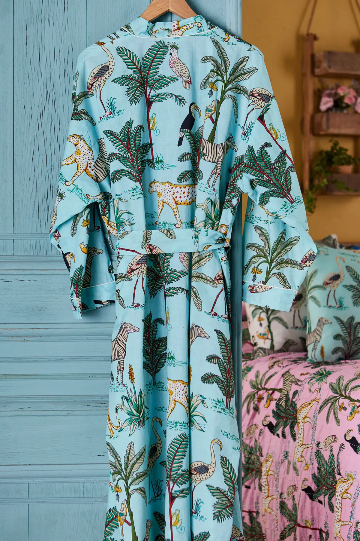 Jungle Print Cotton Robe