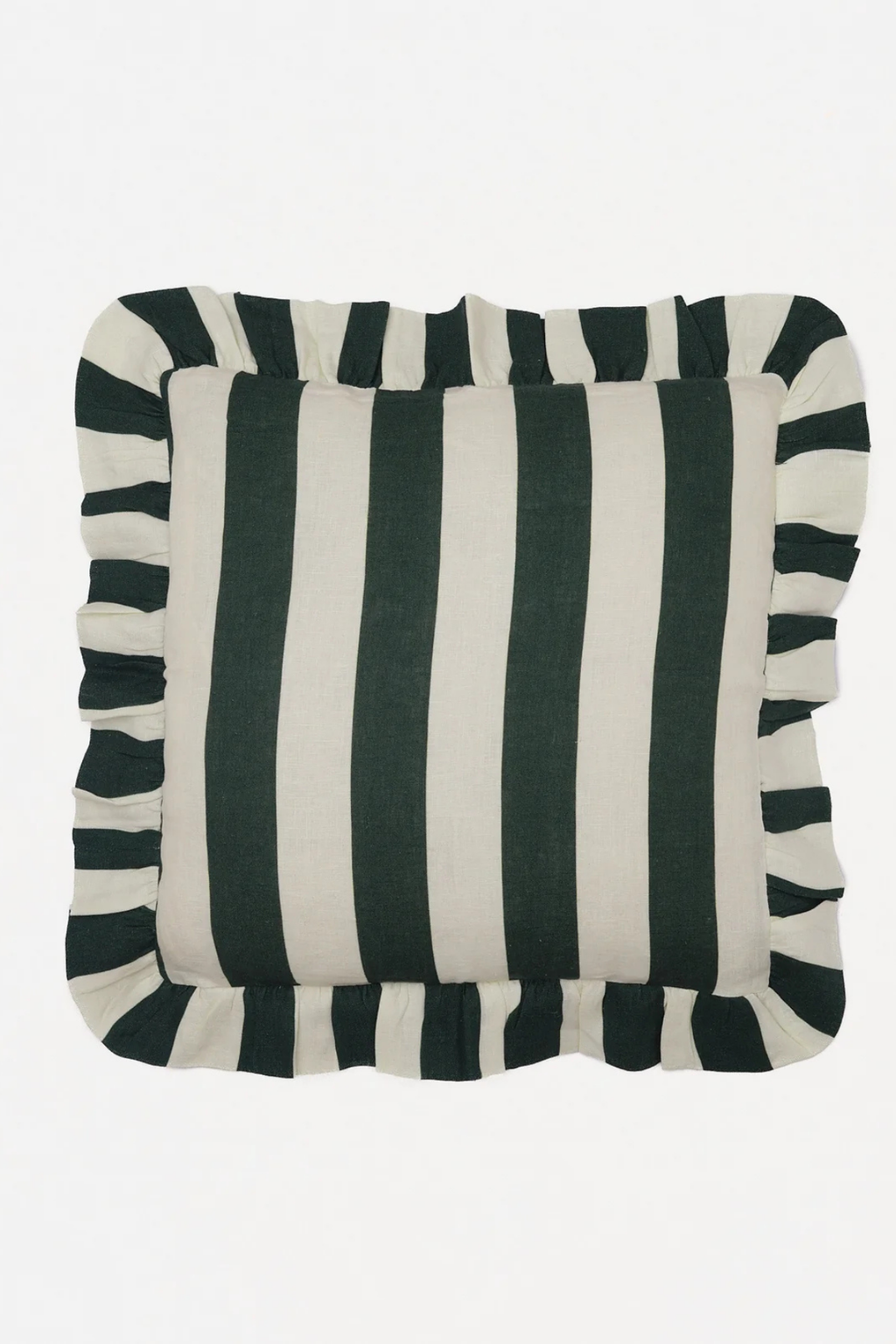 COMING SOON - Amuse La Bouche Forest Green Wide Stripe Cushion Cover