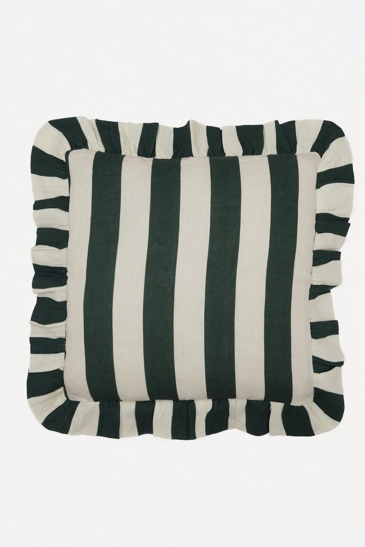 COMING SOON - Amuse La Bouche Forest Green Wide Stripe Cushion Cover