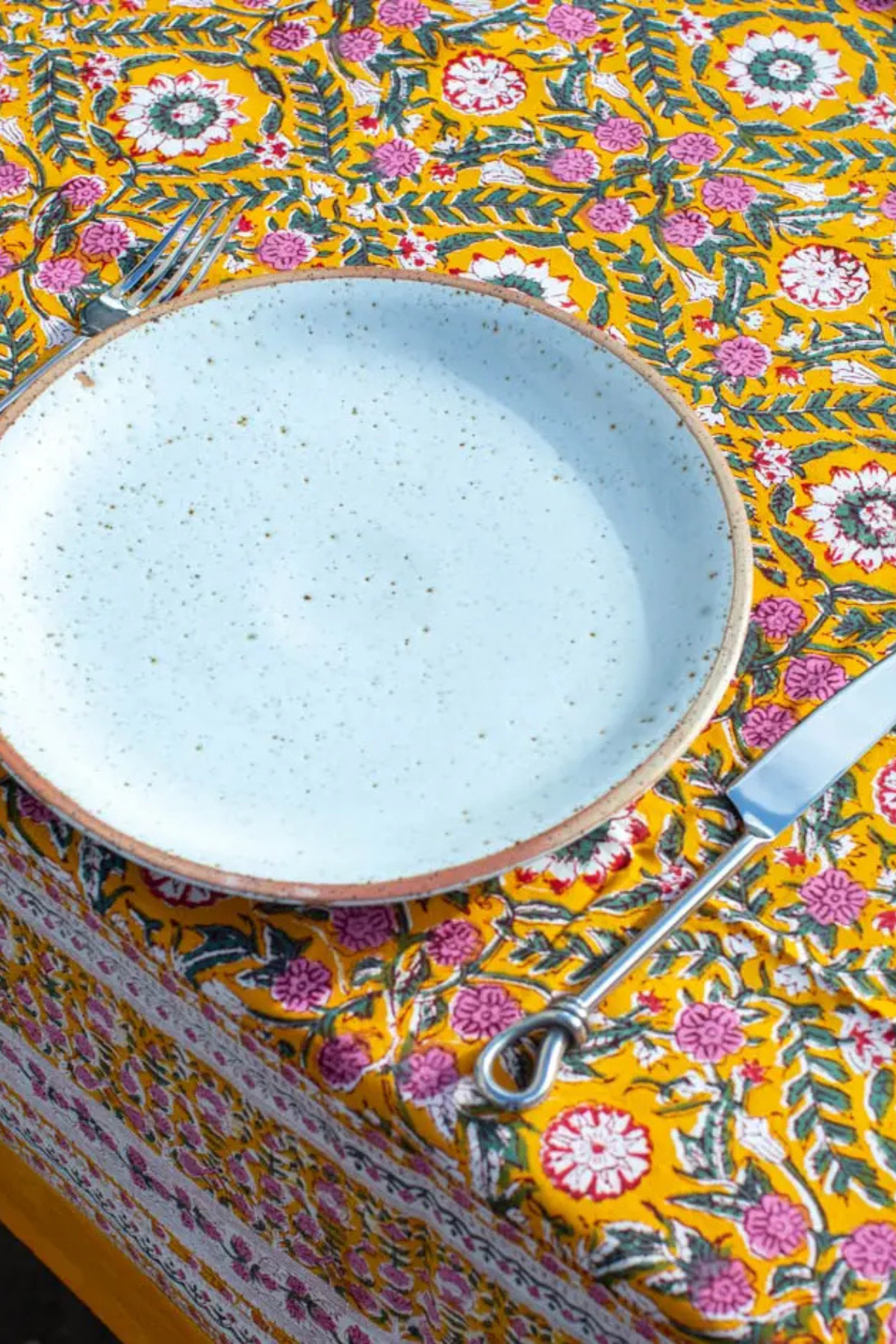 Block Printed Tablecloth