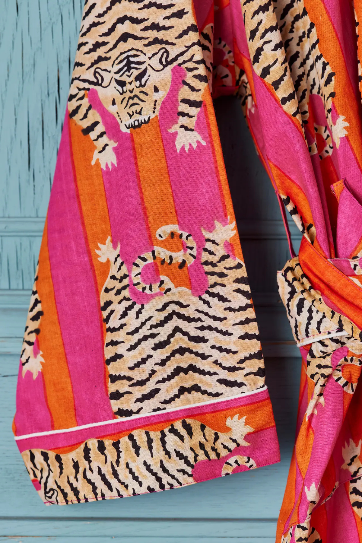 Pink Tiger Stripe Robe