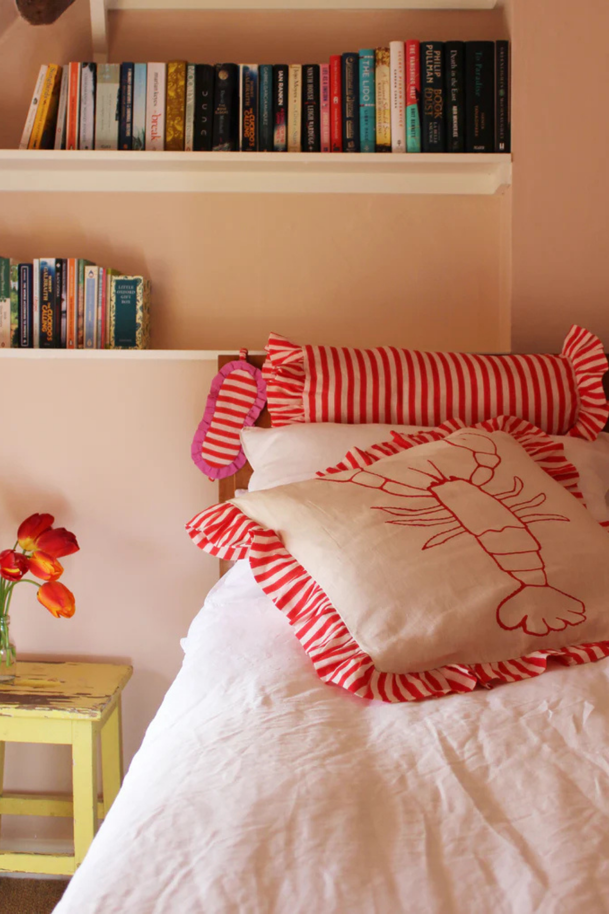 COMING SOON - Amuse La Bouche Cherry Red Bolster Cover