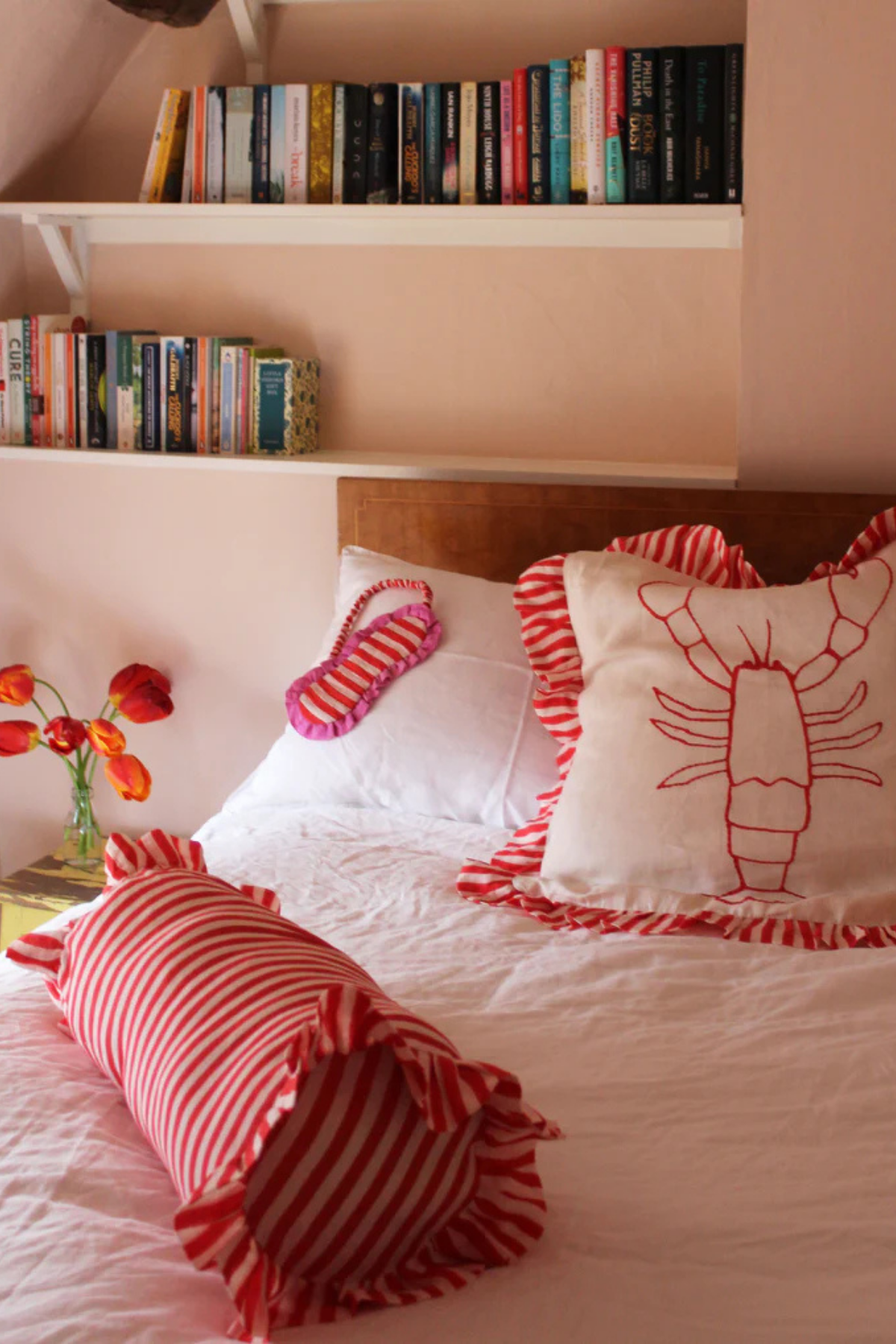 COMING SOON - Amuse La Bouche Cherry Red Bolster Cover