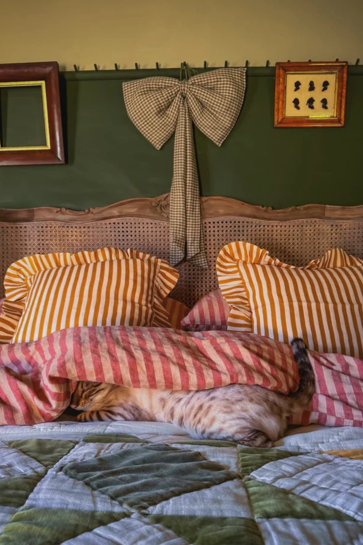 COMING SOON - Amuse La Bouche Ochre Candy Stripe Cushion Cover