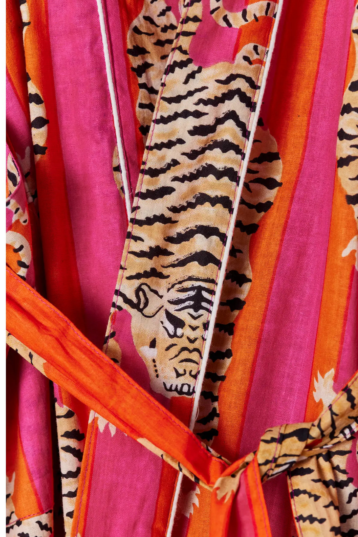 Pink Tiger Stripe Robe
