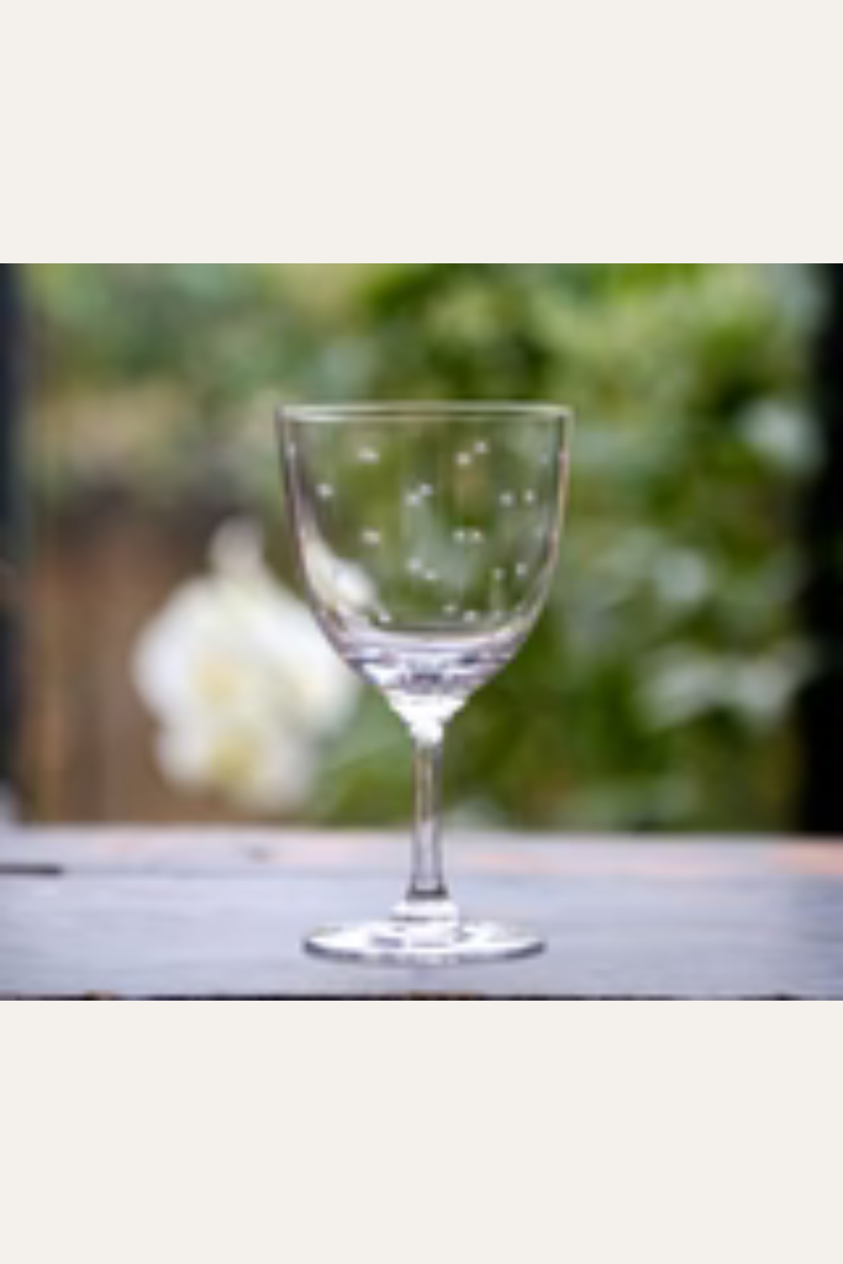 Crystal Wine Glass with Stars Design
