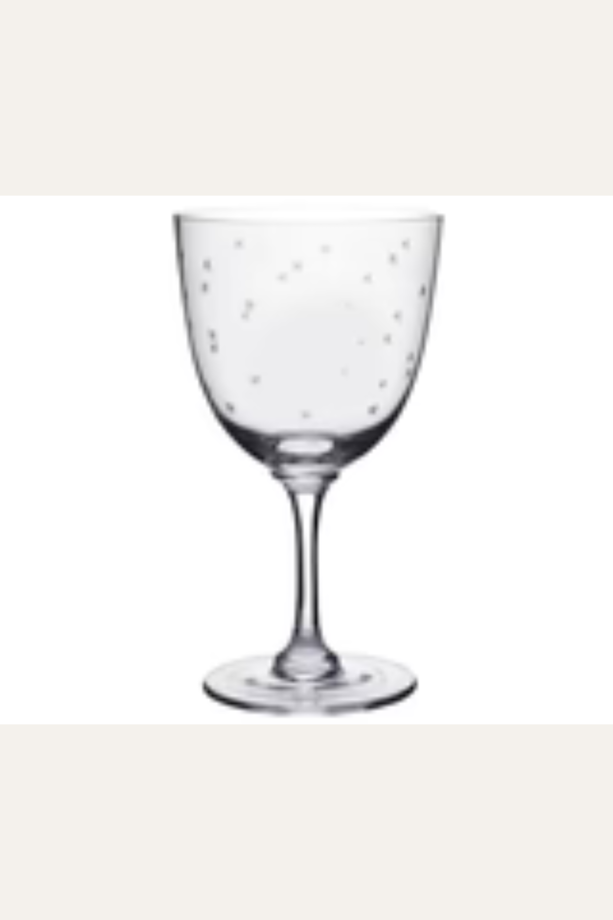 Crystal Wine Glass with Stars Design