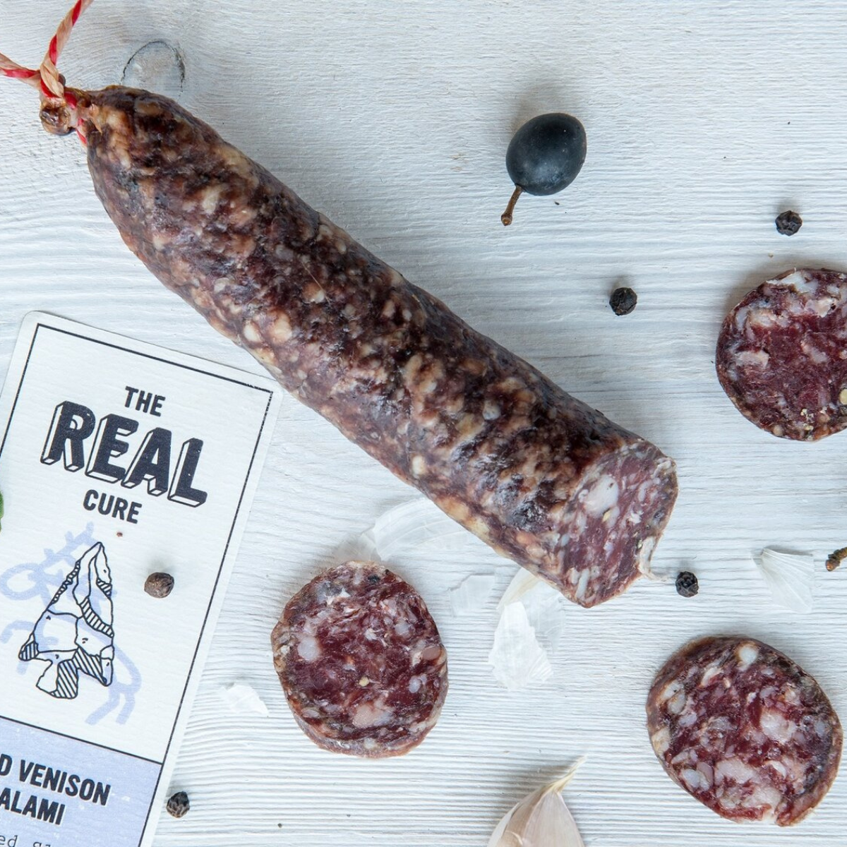 Sloe & Garlic Wild Venison Salami